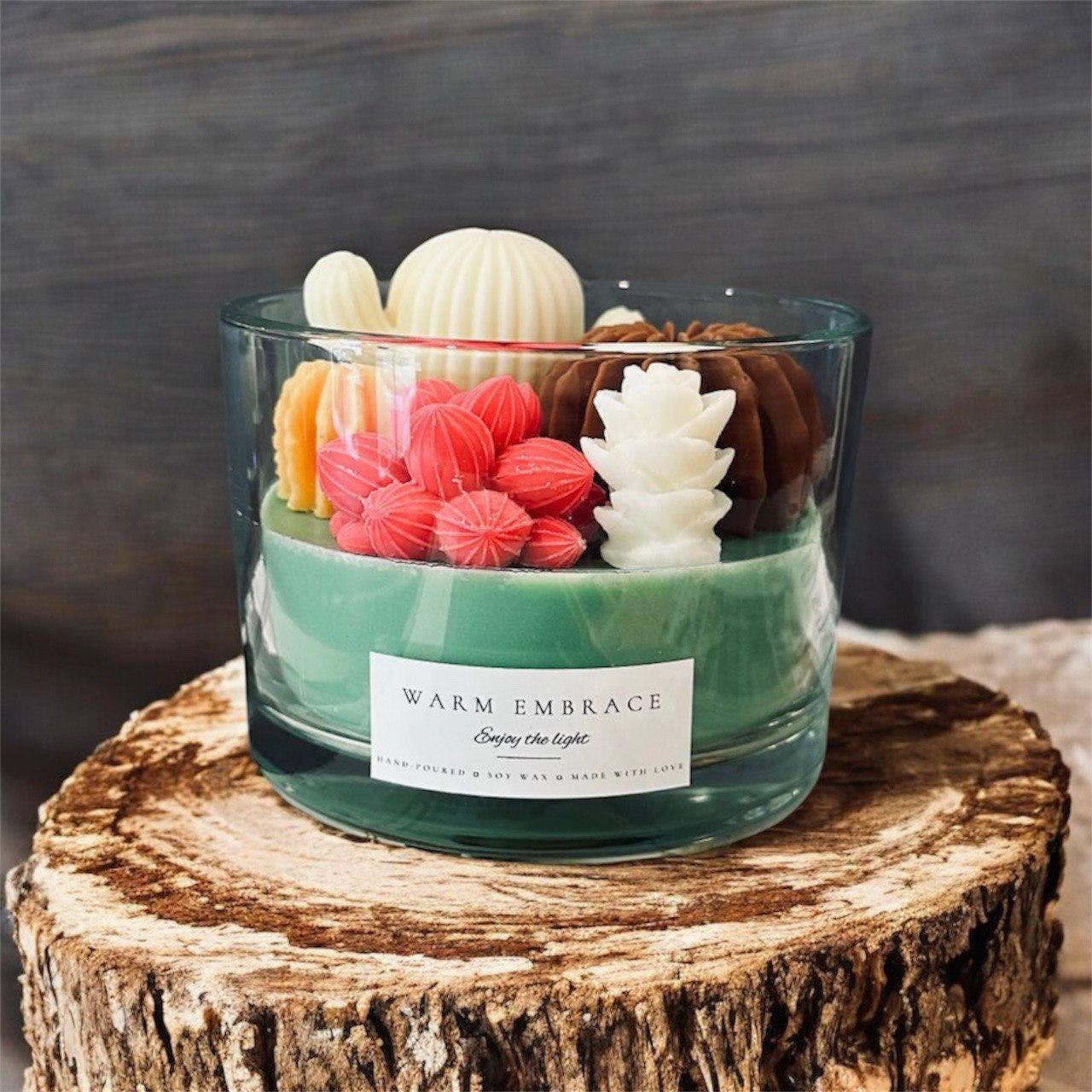 Karly’s Candles - Wholesale Novelty candle - Handmade 16oz Succulent Soy Wax Candle for Plant Lovers2