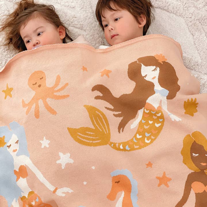 Mermaids Blanket for wholesale by Fox & Fallow