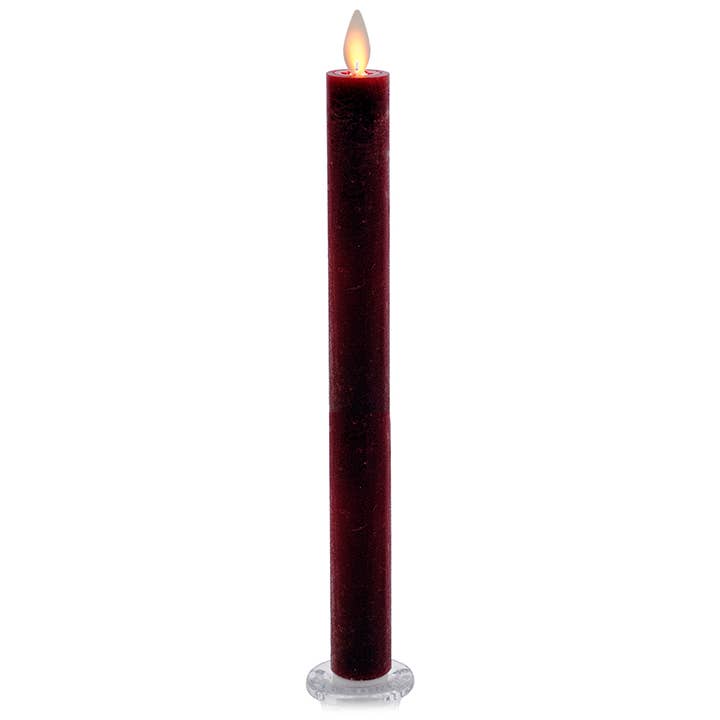 LED Taper Candle with Flickering Flame & Remote, 14" - Box/2 for wholesale by Will's Company