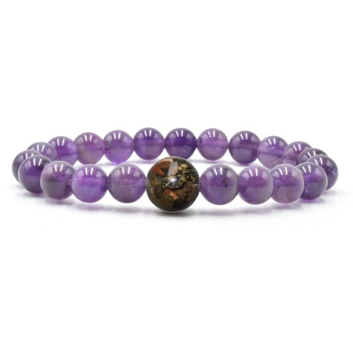 Wear a Real Piece of Lake Superior - Amethyst for wholesale by Homes Bracelets