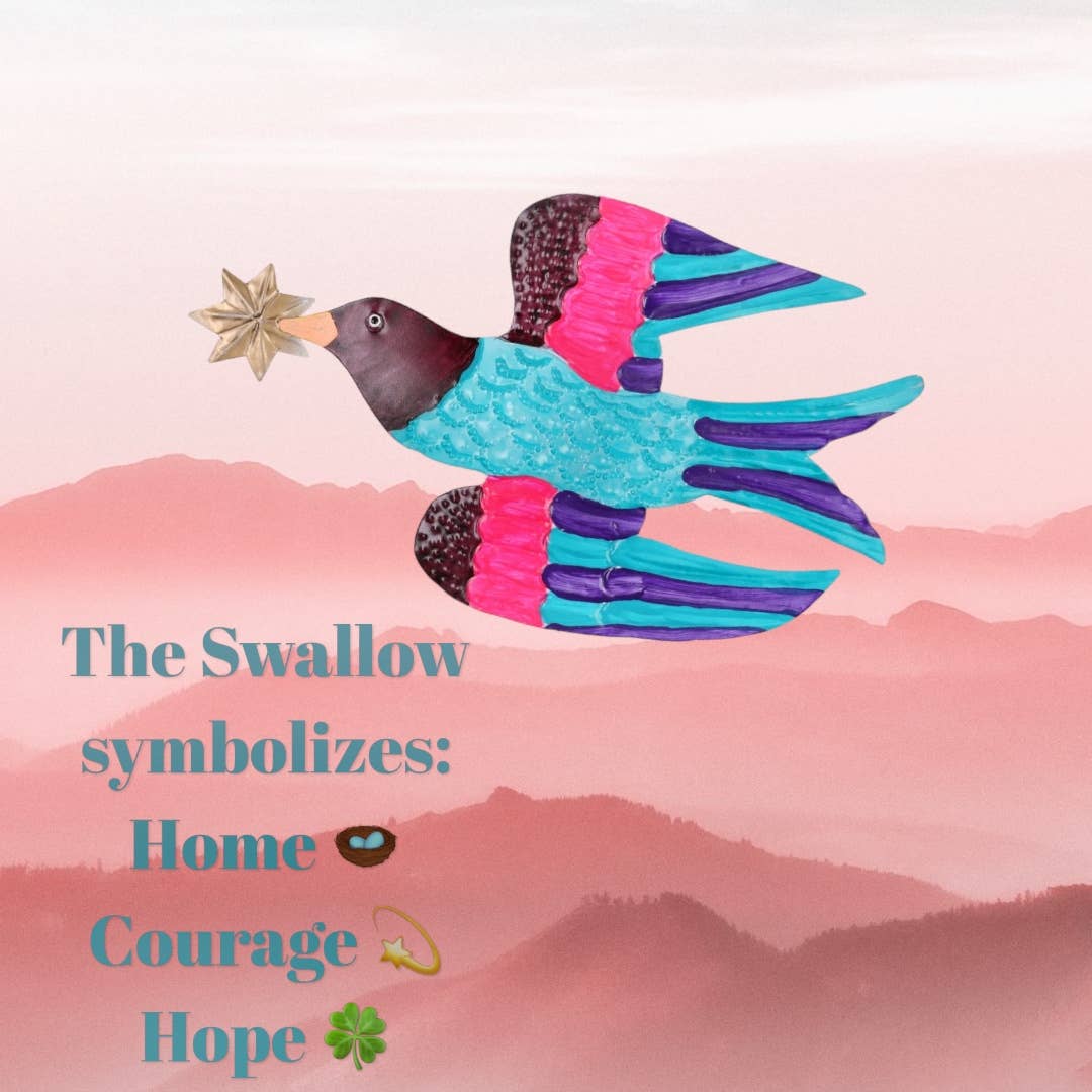 PINK PAMPAS - Wholesale Wall Accent - Rondine con Stella2