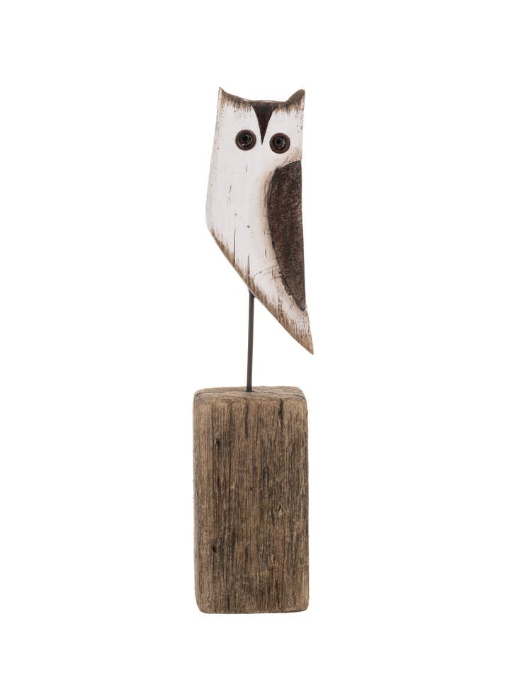 Barn Owl On Block for wholesale by Shoeless Joe Ltd