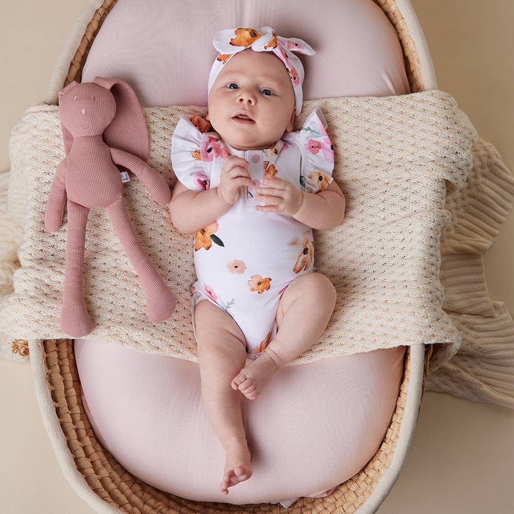 Snuggle Hunny - Wholesale Bodysuit (Non-Footed) - Baby - Poppy Short Sleeve Organic Bodysuit with Frill5