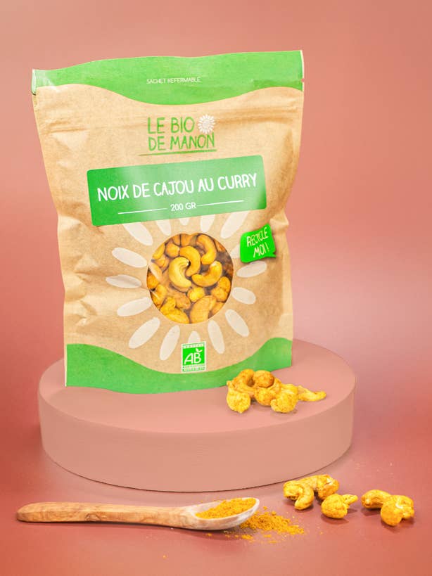Anacardos al curry para venta al por mayor de Le bio de Manon
