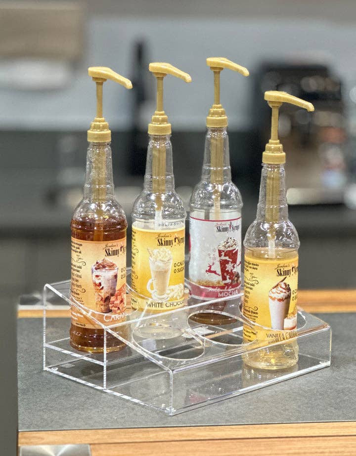 DesignStyles Home – Engroshandel Flaskehylde/holder – Simply Brilliant akryl flaskeholder med seks huller1