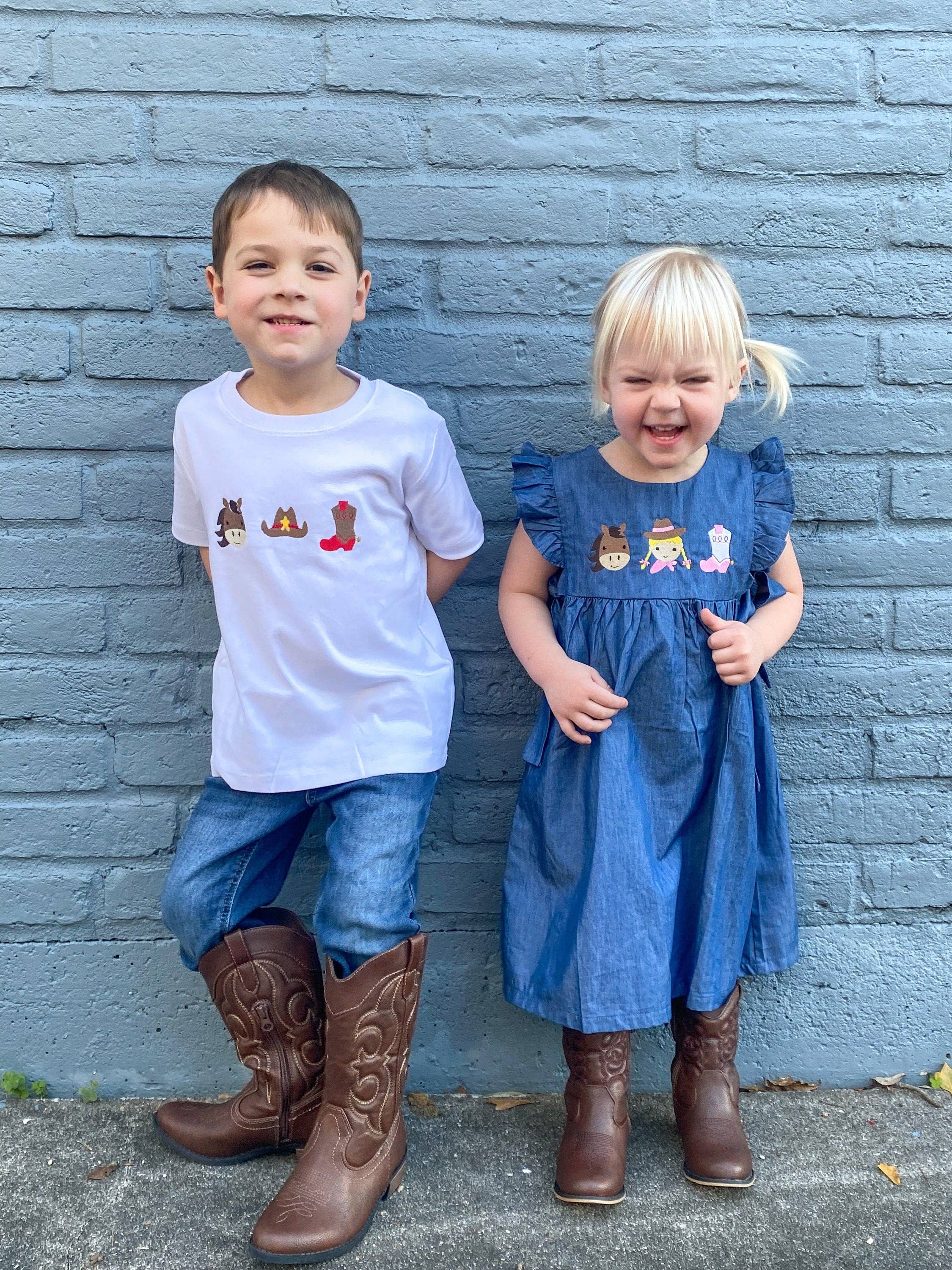 Rea Rea J's - Wholesale Dress - Kids - Cowgirl Trio Dress2