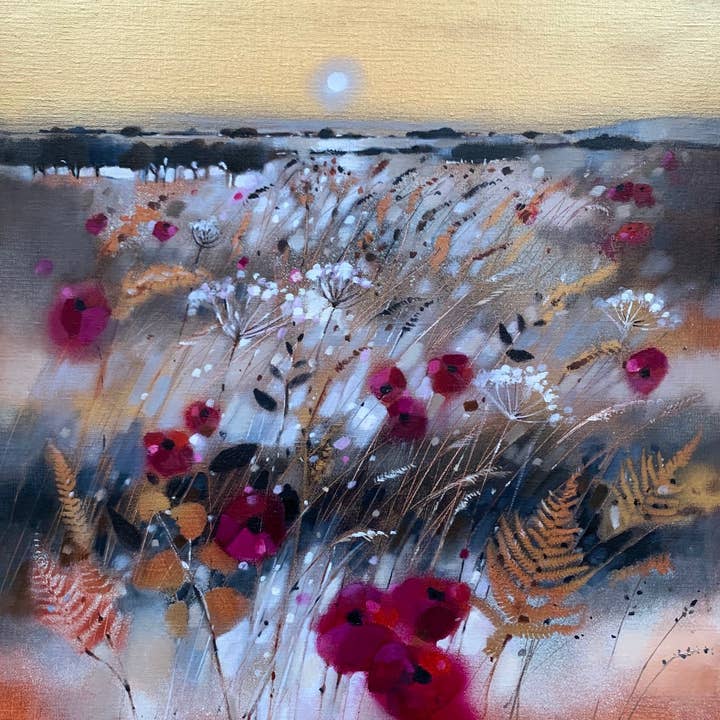 « Champ de coquelicots, Fife » - Tirage d'art en édition limitée pour la vente par Emma S Davis Artist