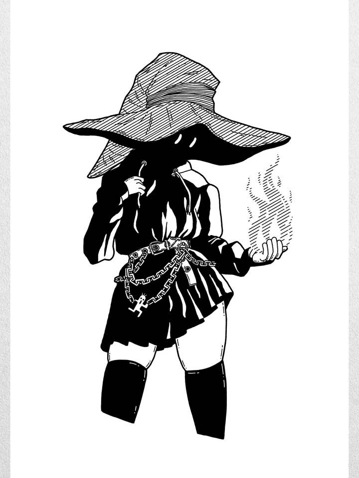 Süßes Schwarzmagier-Goth-Mädchen - Vivi Final Fantasy für den Großhandel von MechanicalPen