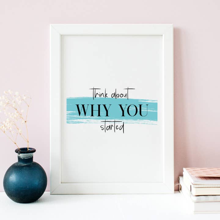 Think About Why Print for wholesale by Pink Rabbit Designs