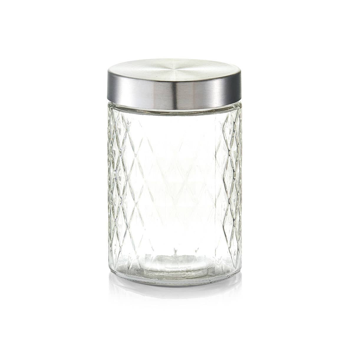 transparent Storage jar 'Raute' with metal lid, 1200 ml for wholesale on Faire0