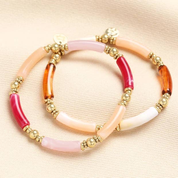 Bracelet en perles roses pour la vente par Lisa Angel