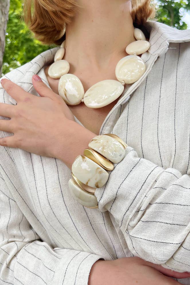 BYREN | ÉLINE L'ATELIER - Wholesale Wristlet - Resin bracelet 3WY016