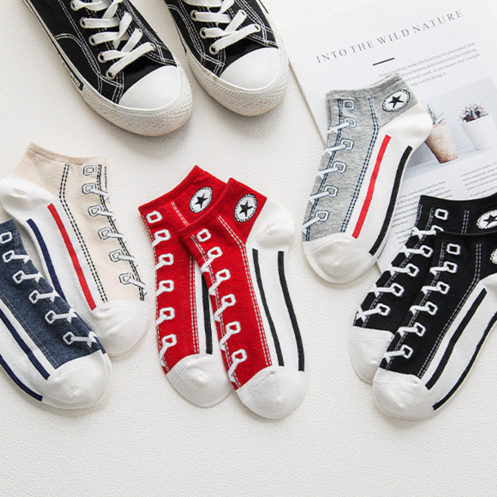 Ashlen - Wholesale Socks - Women's - SHOE ILLUSION SOCKS (SET OF 5 PAIRS)6