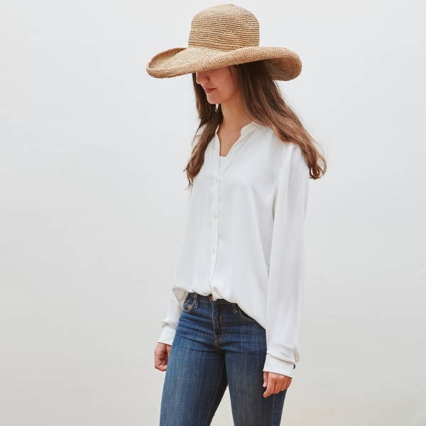 SANS-ARCIDET PARIS - Wholesale Straw Hat - Women's - Magnolia SS23 - Raffia Wide Brim hat7