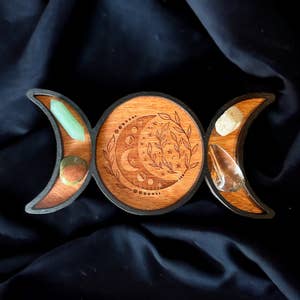 17cm Moon Phase Ceramic Trinket Tray - Something Different Wholesale