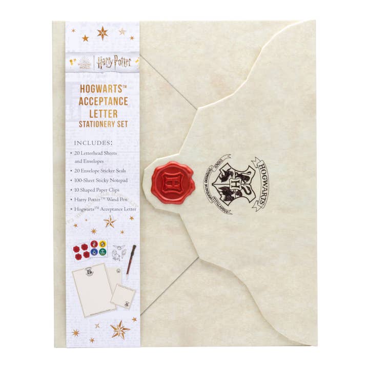 Insight Editions - Wholesale Stationery/Notecard Set - Harry Potter: Hogwarts Acceptance Letter Stationery Set