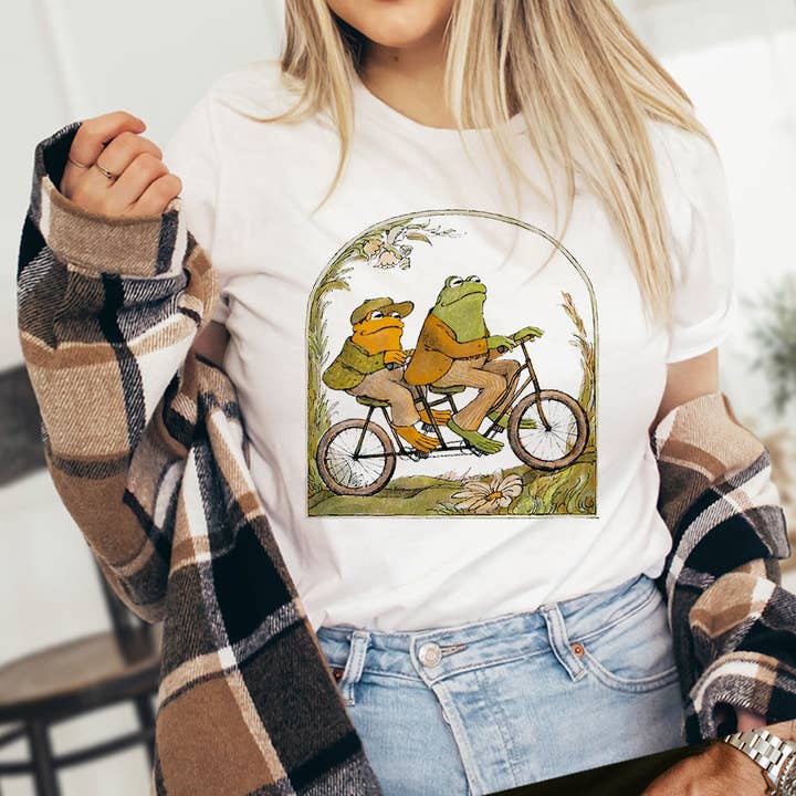 House Of Rodan - Wholesale T-Shirt (Graphic) - Women's - Frog & Toad - Cottagecore Meme Book T-Shirt