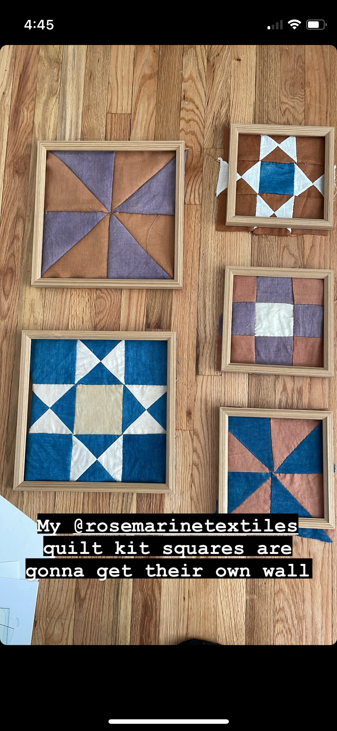 Rosemarine Textiles - Wholesale Craft Sewing Kit - Plant Dyed Linen Quilt Kit: Fabric + Zine for DIY Quilting7