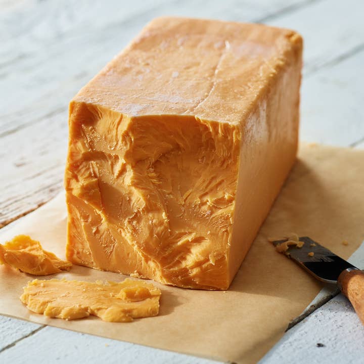 7 Year Aged Yellow Cheddar for wholesale by Keystone Farms Cheese