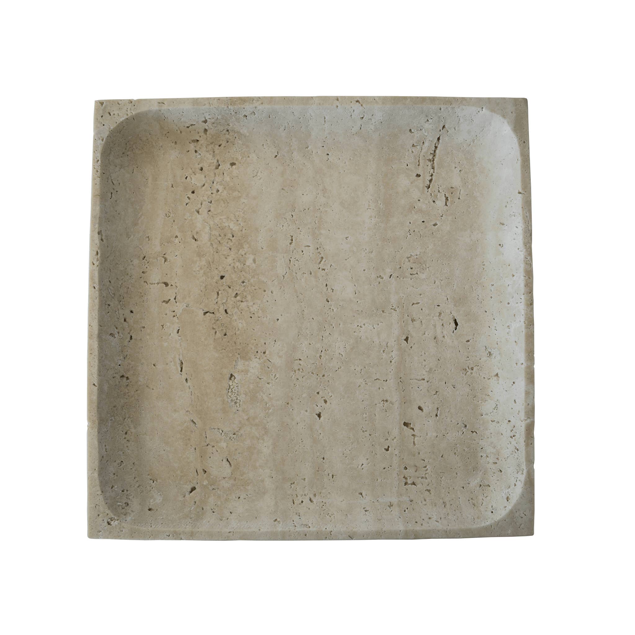 BEHR & CO. - Wholesale Decorative Tray - SQUARE STONE TRAY | Travertine