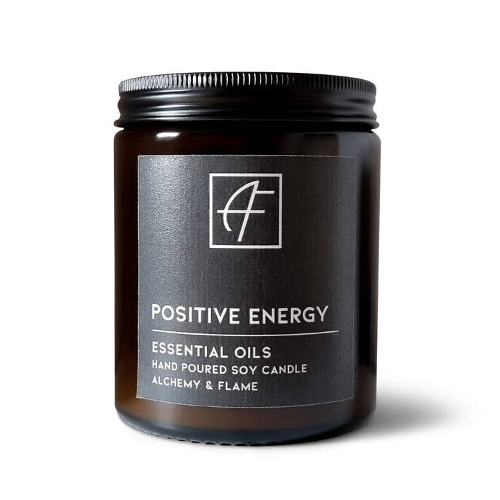 Vela de óleo essencial Energy Positive 170g | Vela de Wick Madeira por atacado de Alchemy and Flame