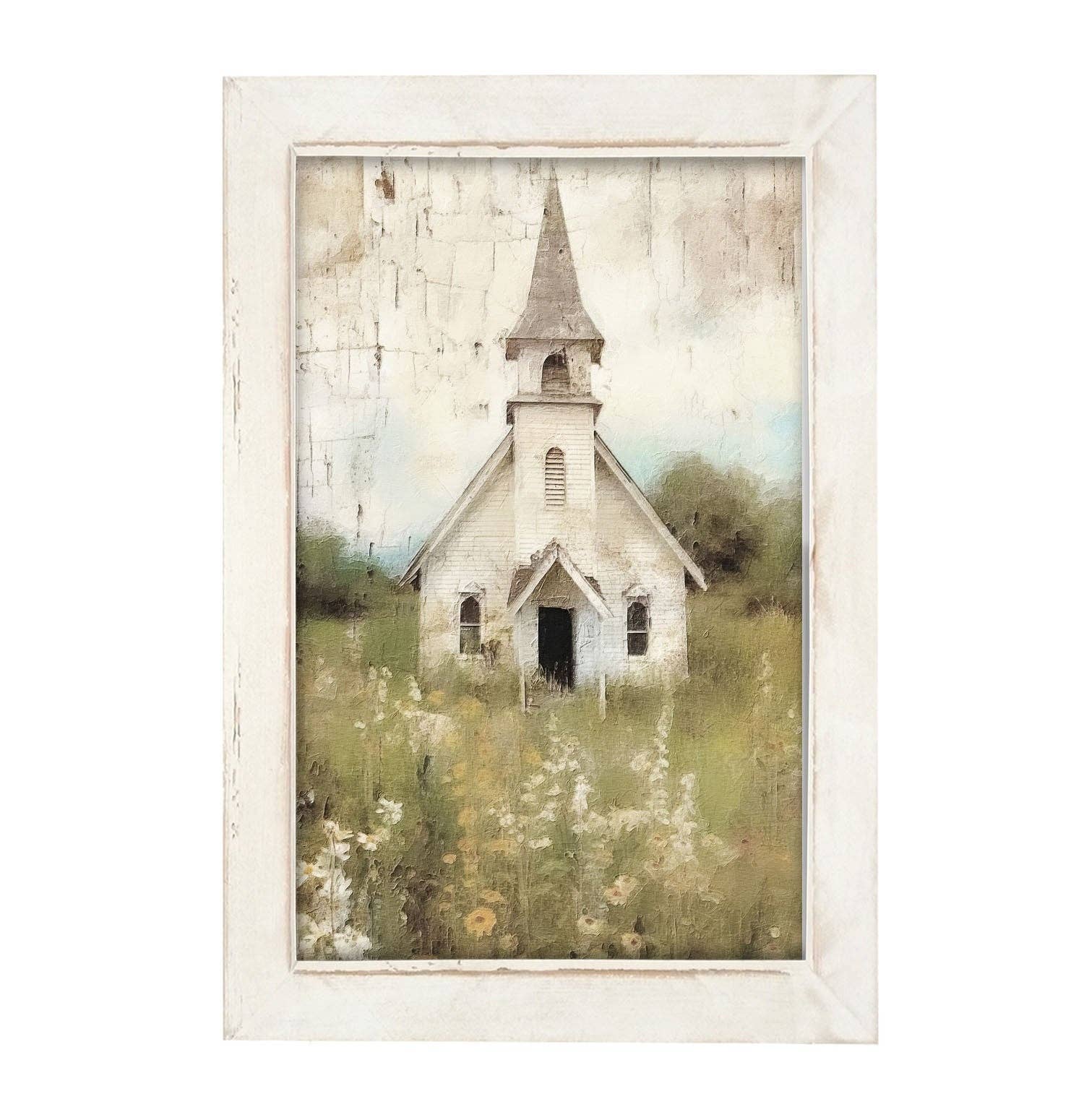 ginger blue - Wholesale Art Print - Old Country Church 4-Vertical2