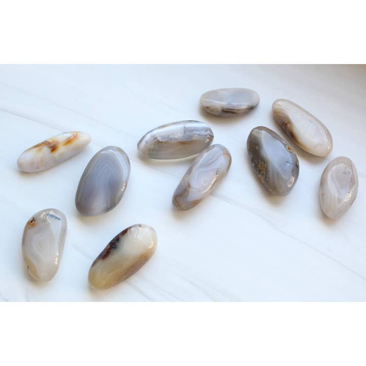 Båndet agat palmesten for engroshandel hos Panache