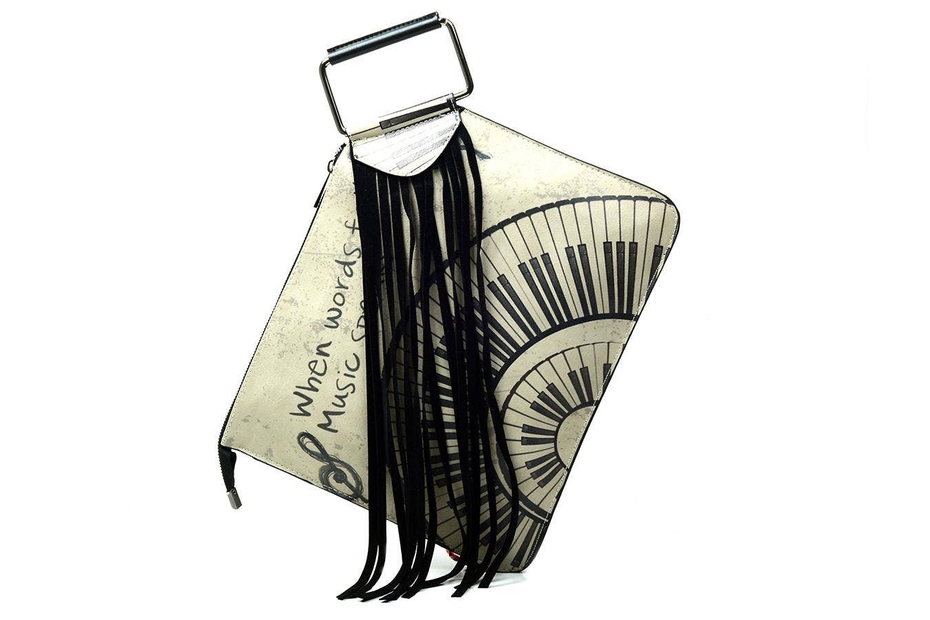 Goby - Vendita all'ingrosso Borsa tote - Donna - Borsa Goby – Pelle Vegana – Fatto a Mano – Pianoforte & Musica Quo1