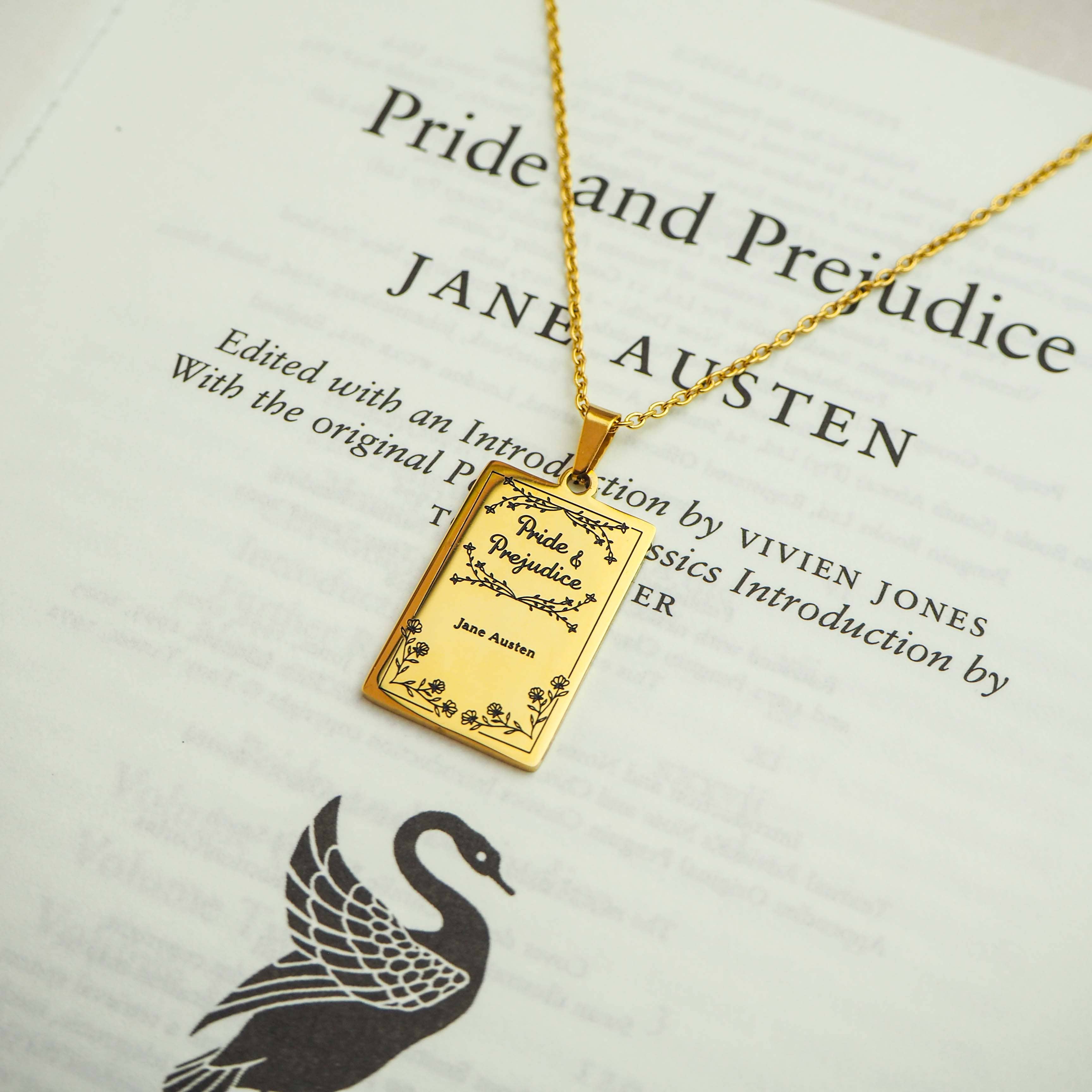 LiteraryEmporium - Wholesale Pendant/Charm Necklace - Pride and Prejudice Book Necklace2