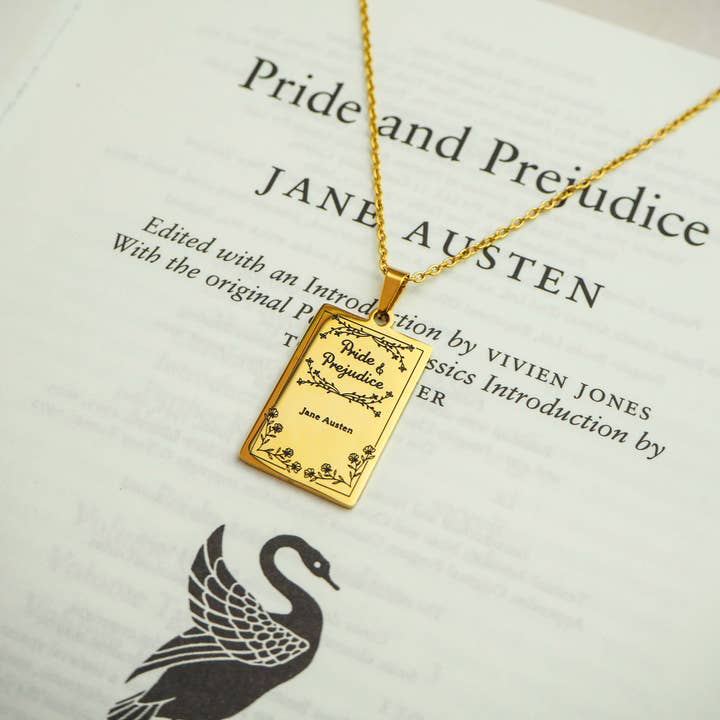 LiteraryEmporium - Wholesale Pendant/Charm Necklace - Pride and Prejudice Book Necklace2