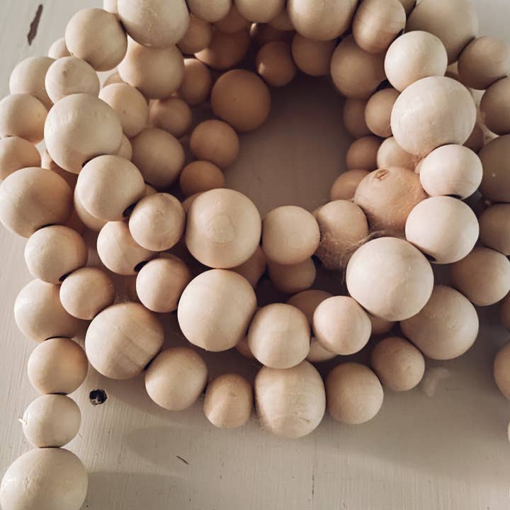 Rustiek - Vendita all'ingrosso Bandierine/Ghirlande - Ghirlanda di perline in legno3