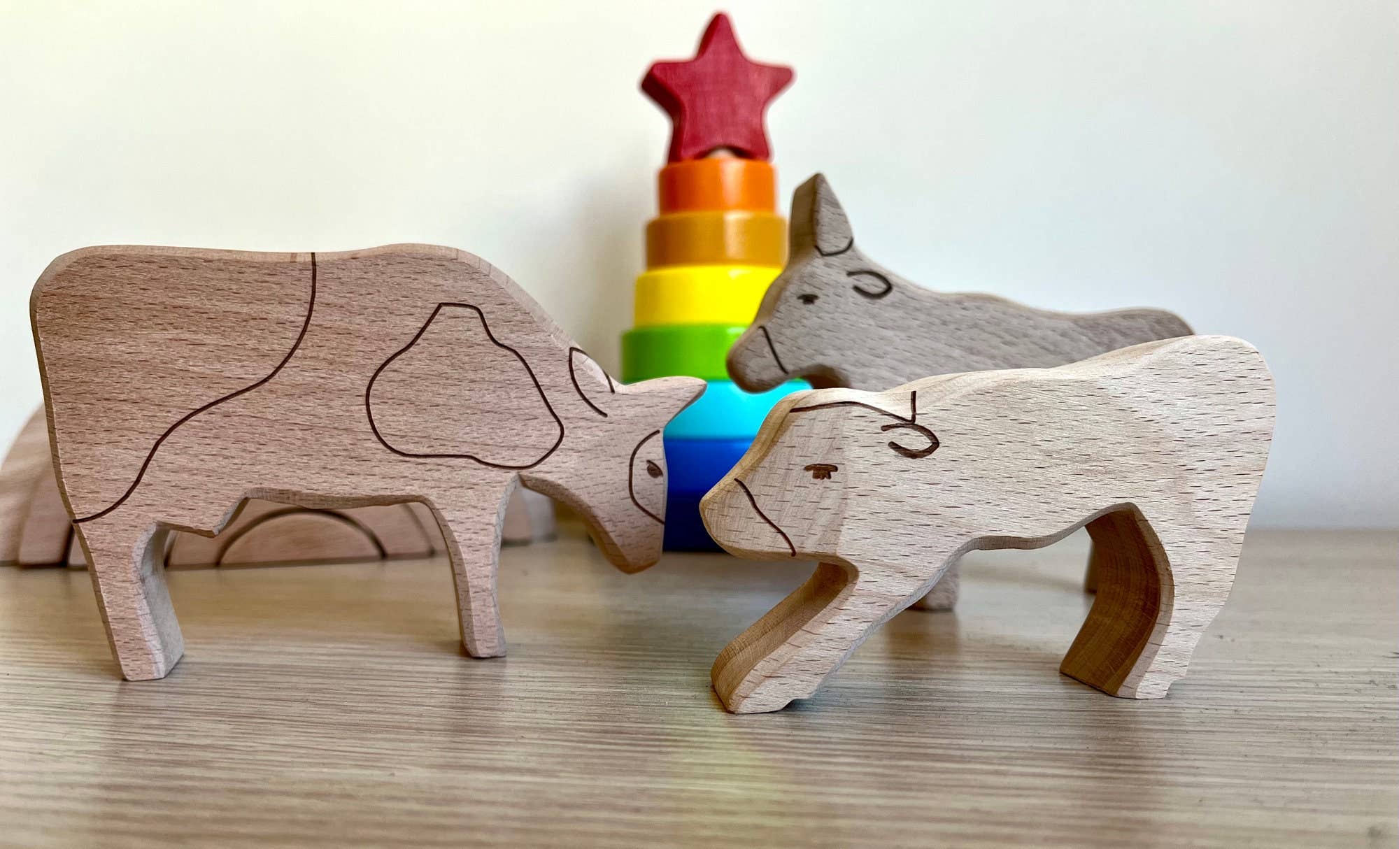 kidodido - Vente Puzzle – enfant - Animaux de la forêt, puzzle Montessori, animaux de ferme en bois4