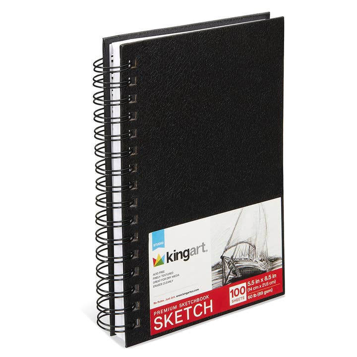 Hardcover Sketchbook 5.5” x 8.5” - 100 Pages for wholesale by KINGART