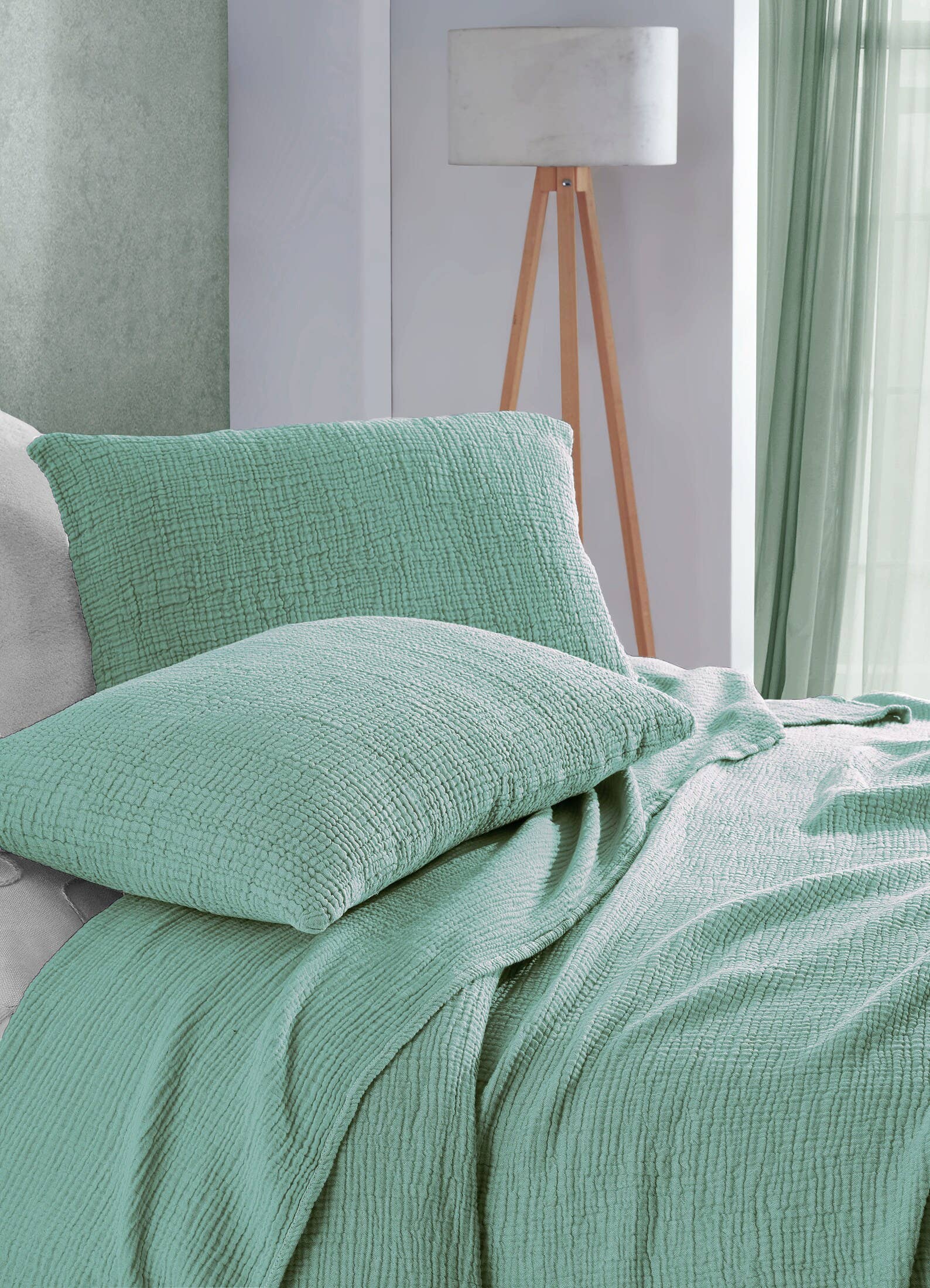 Aseel Buy Good - Wholesale Throw Blanket - Cotton Oversized Throw Bedspread King Size 4-Layer Muslin4