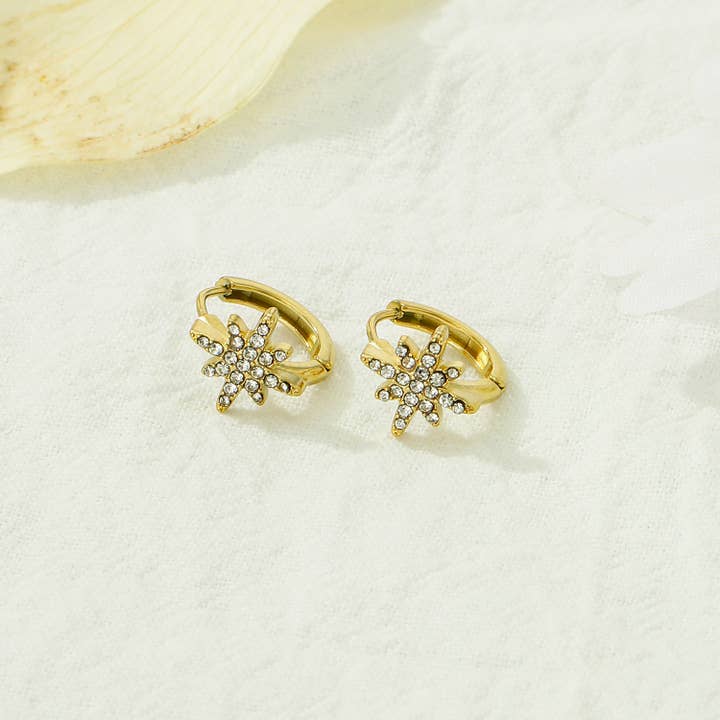 Mini Creool Ster van het Noorden in roestvrij staal - BO100379 voor wholesale door Kapyco