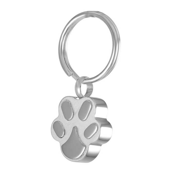 Cherished Emblems - Wholesale Keychain - Unisex - Pet Paw Cremation Urn Keychain