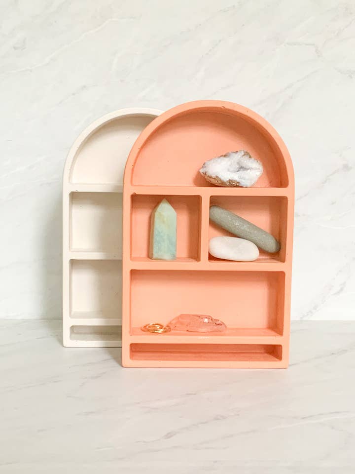 Arch Display Shelf | Curio Shelf | Shrine Altar display for wholesale by Left Corner Goods