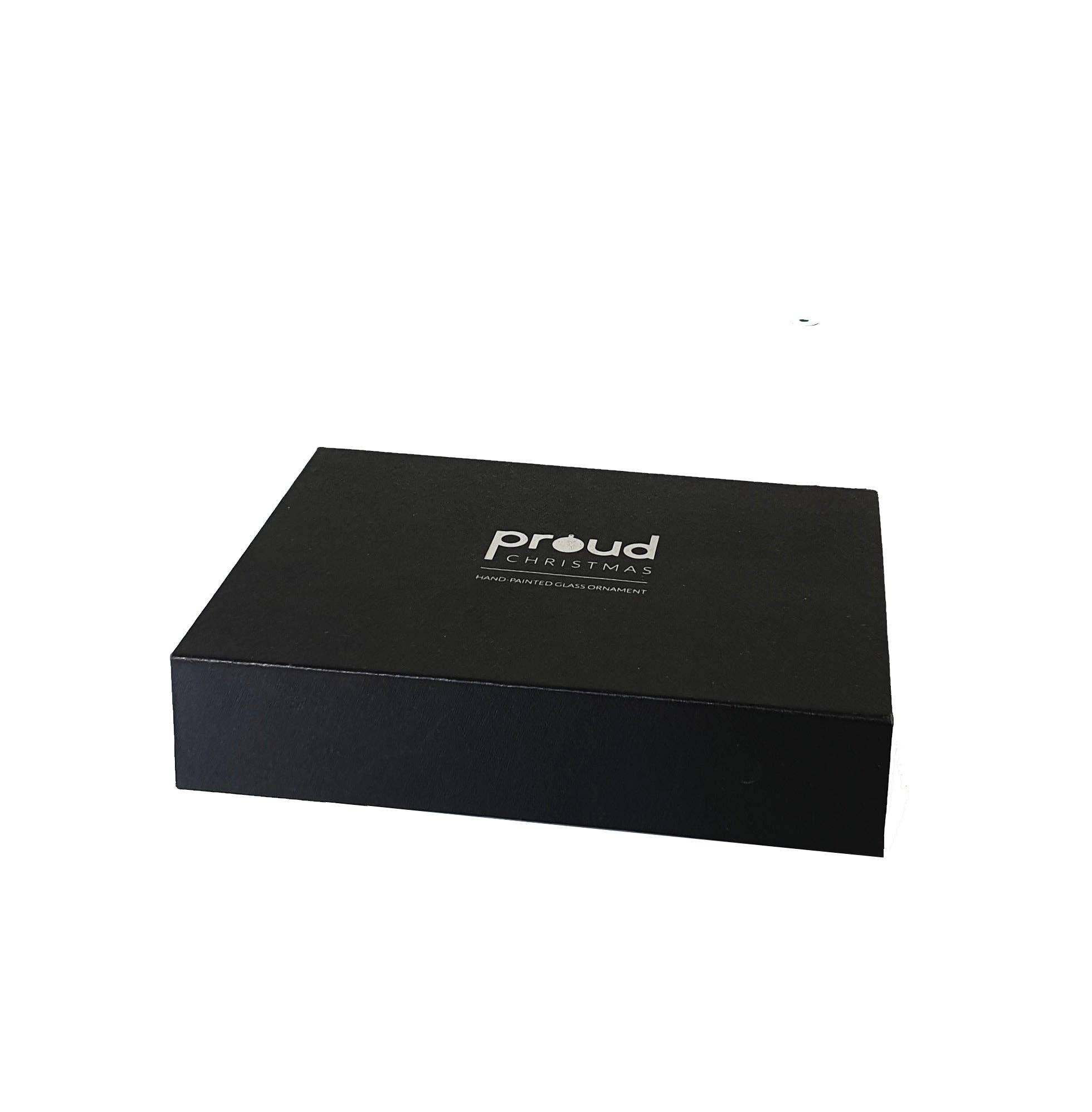 Proud Christmas - Wholesale Ornament - The rainbow flag with glitter1