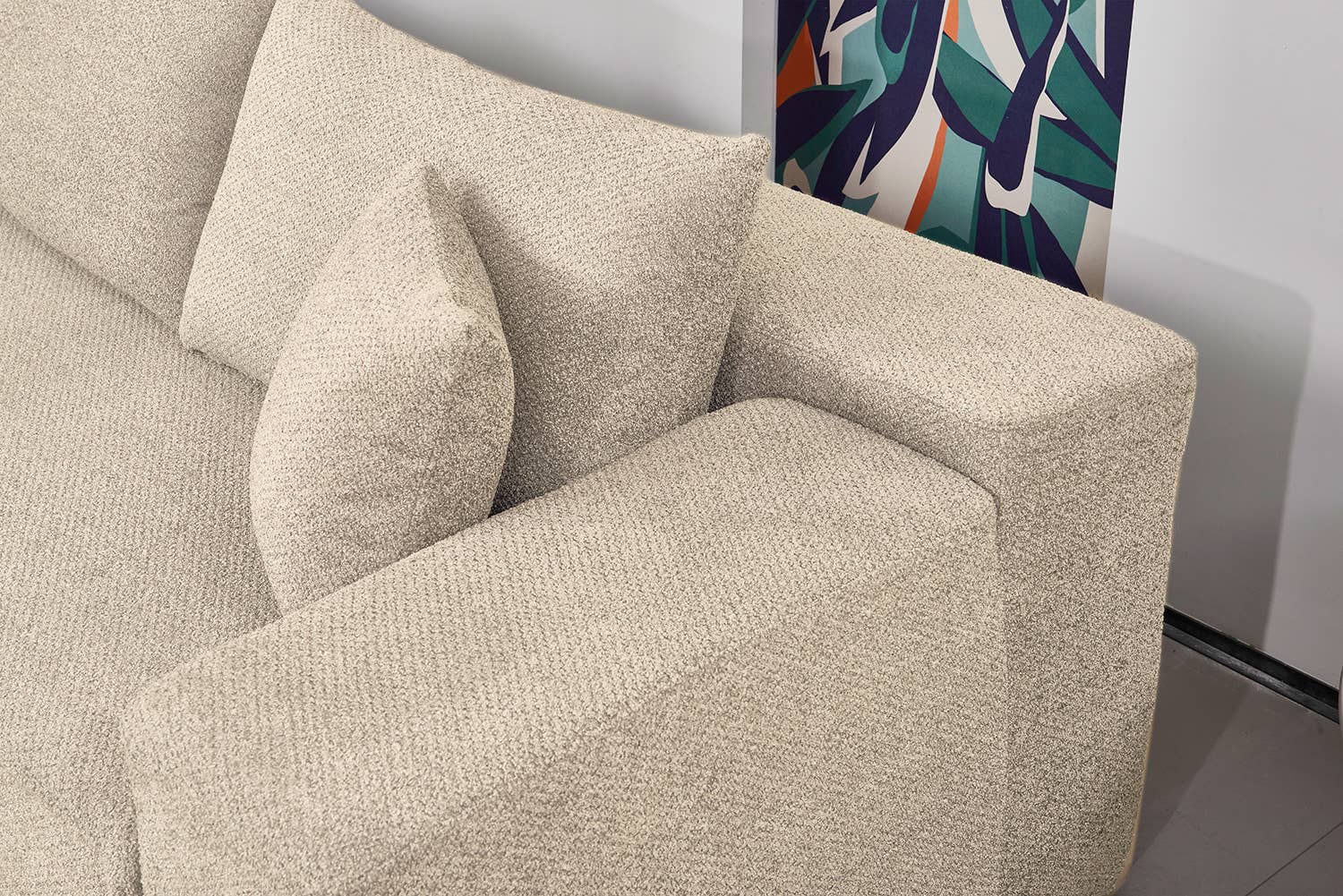 LivingTaste Home Inc - Wholesale Sofa - Beige L-Shaped Compressed Sofa – 3 Seats Chaise7