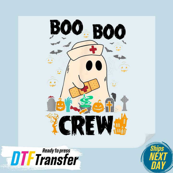 Boo Crew DTF Transfer for wholesale by DTF Office