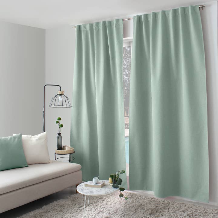 DECOSTARS - CmaDECO - Wholesale Curtain - 100% Blackout Curtain, 140x240cm, Hidden Tabs, Eclipse