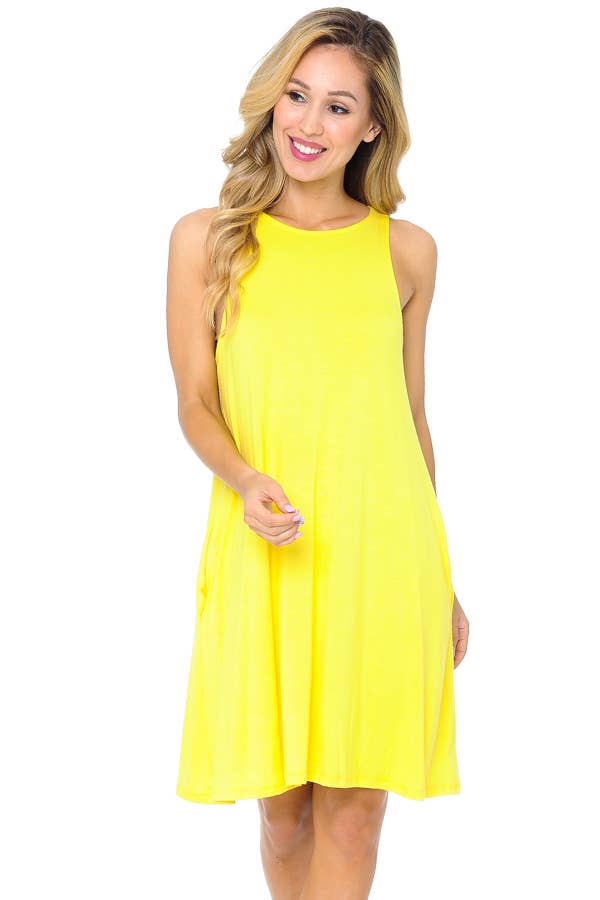 Burgundy Apparel - Wholesale Dress - Women's - TANK DRESS WITH POCKETS17