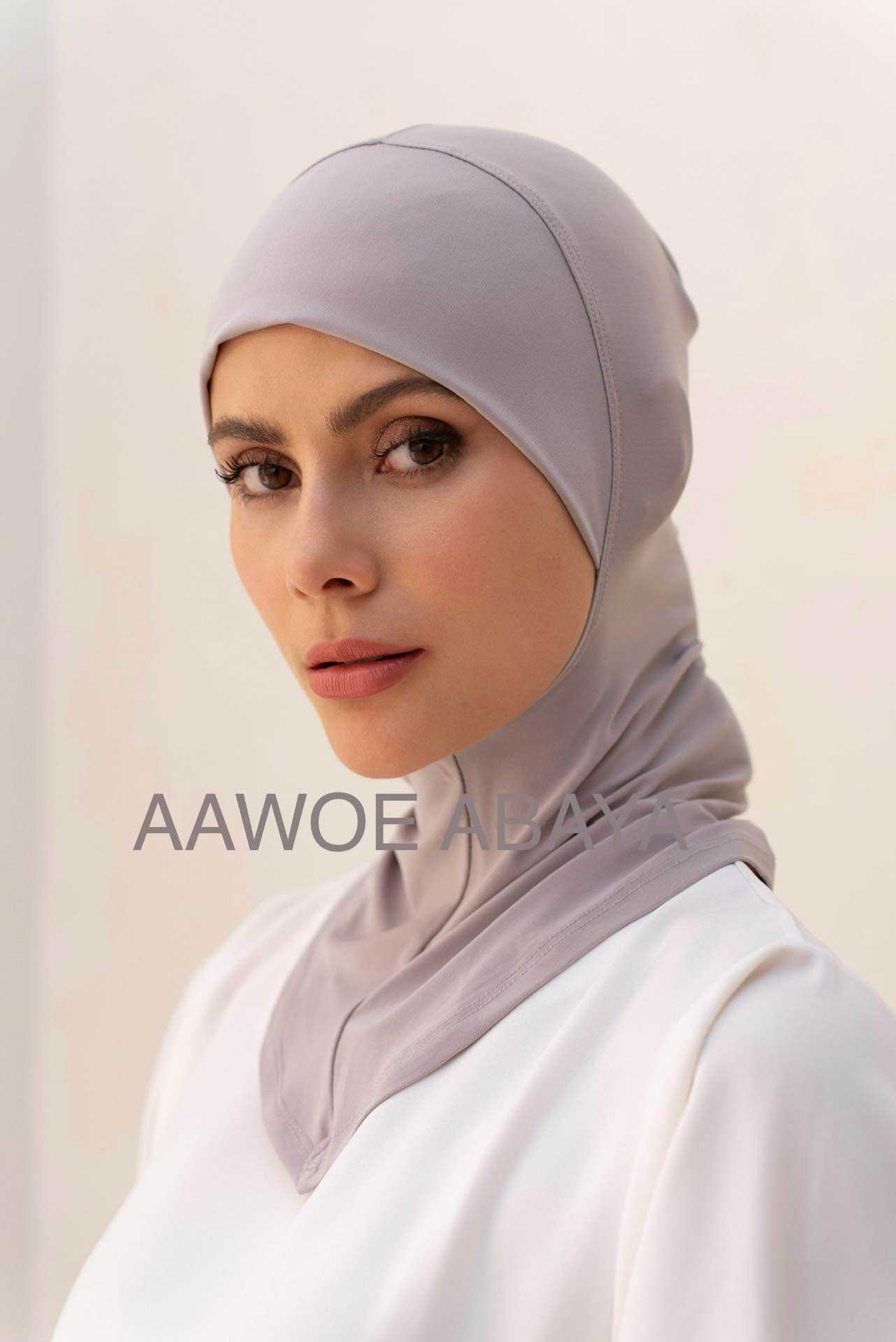 Aawoe Abaya – wholesale Hijab - Dam – Elegant hijabmössa med kaffekant - 228812