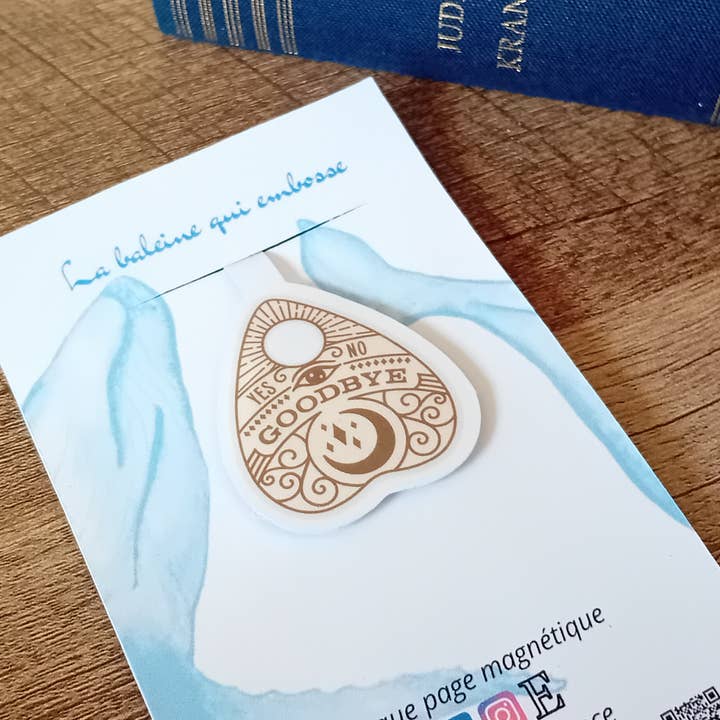 La baleine qui embosse - Wholesale Bookmark - Magnetic Bookmark - Ouija Drop2