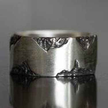 Anillo de Olas Banda de 10mm para venta al por mayor de NicolasAmbrosio