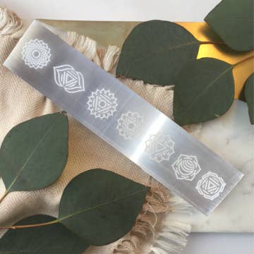 Fractalista Designs - Wholesale Spiritual Stone/Crystal - "Chakras" Crystal Charging and Cleansing Rectangle