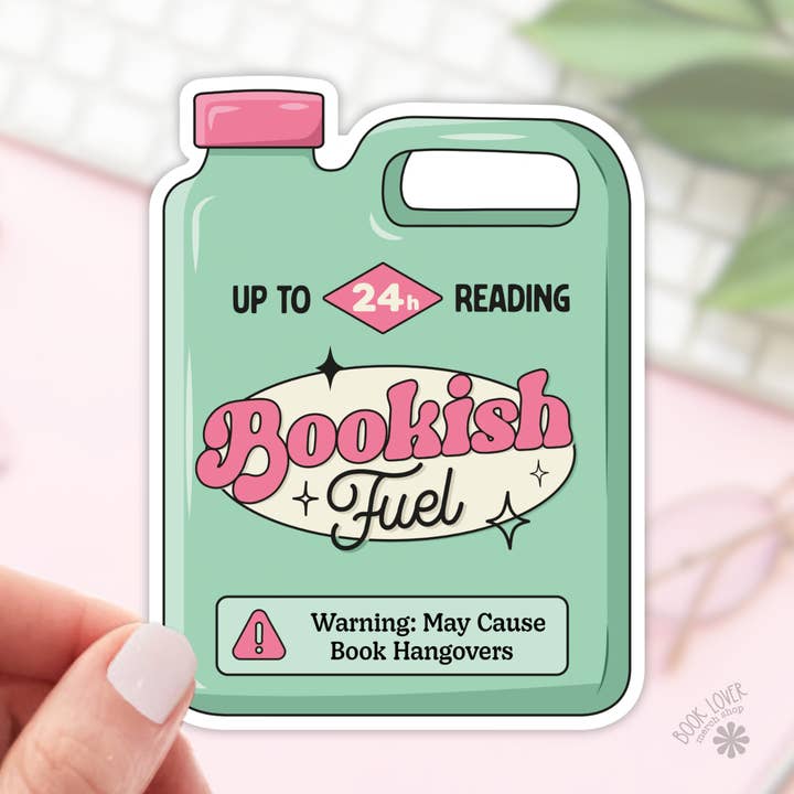 Bookish Fuel-klistermärken – presenter för bokälskare för wholesale av Book Lover Merch Shop