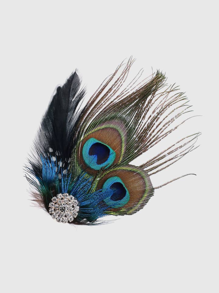 Horquilla Vintage de Pavo Real con Diamantes de Imitación para venta al por mayor de BABEYOND