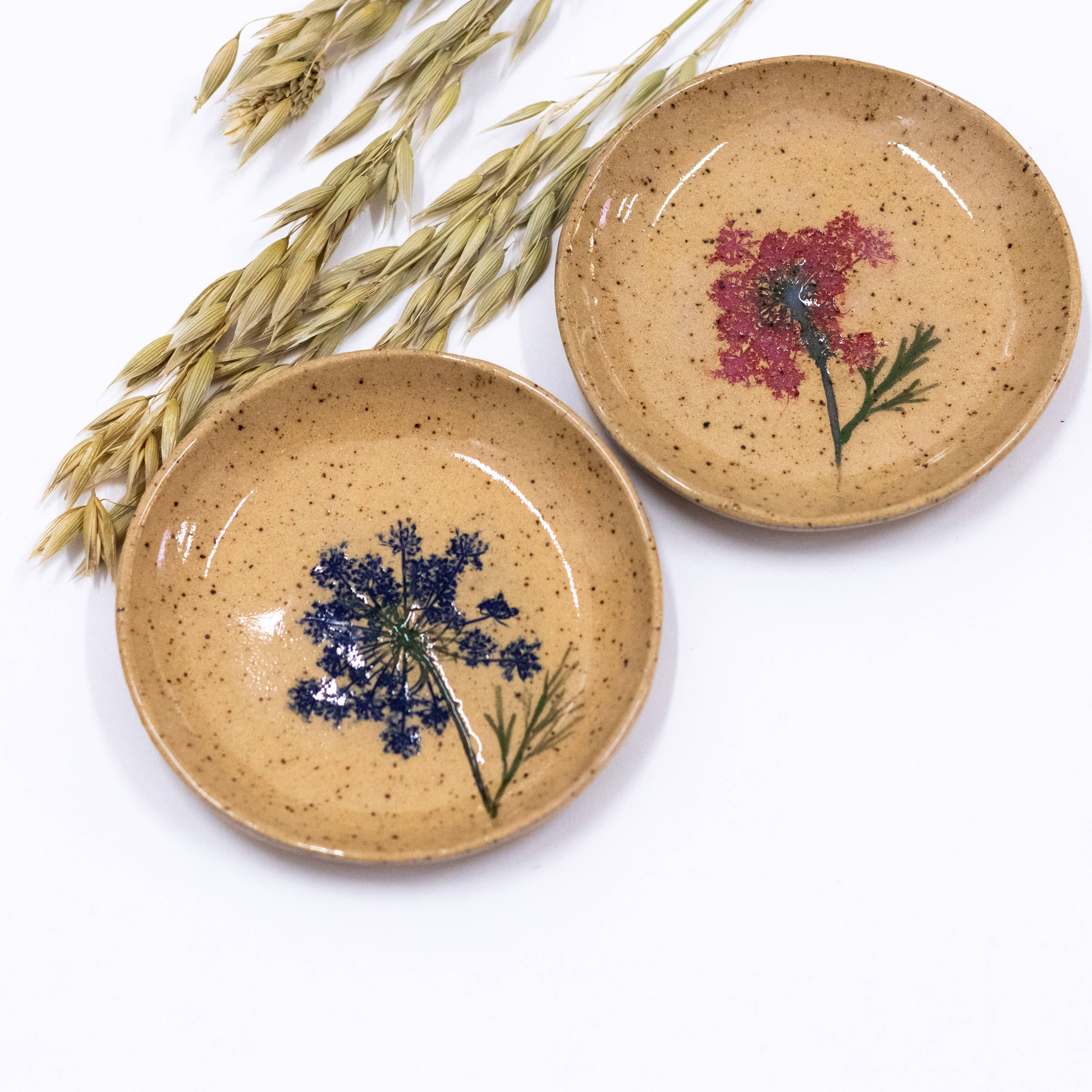 Tara Kothari - Wholesale Jewelry Dish - Rustic Wildflower Handmade Pressed Flower Jewelry Dish9