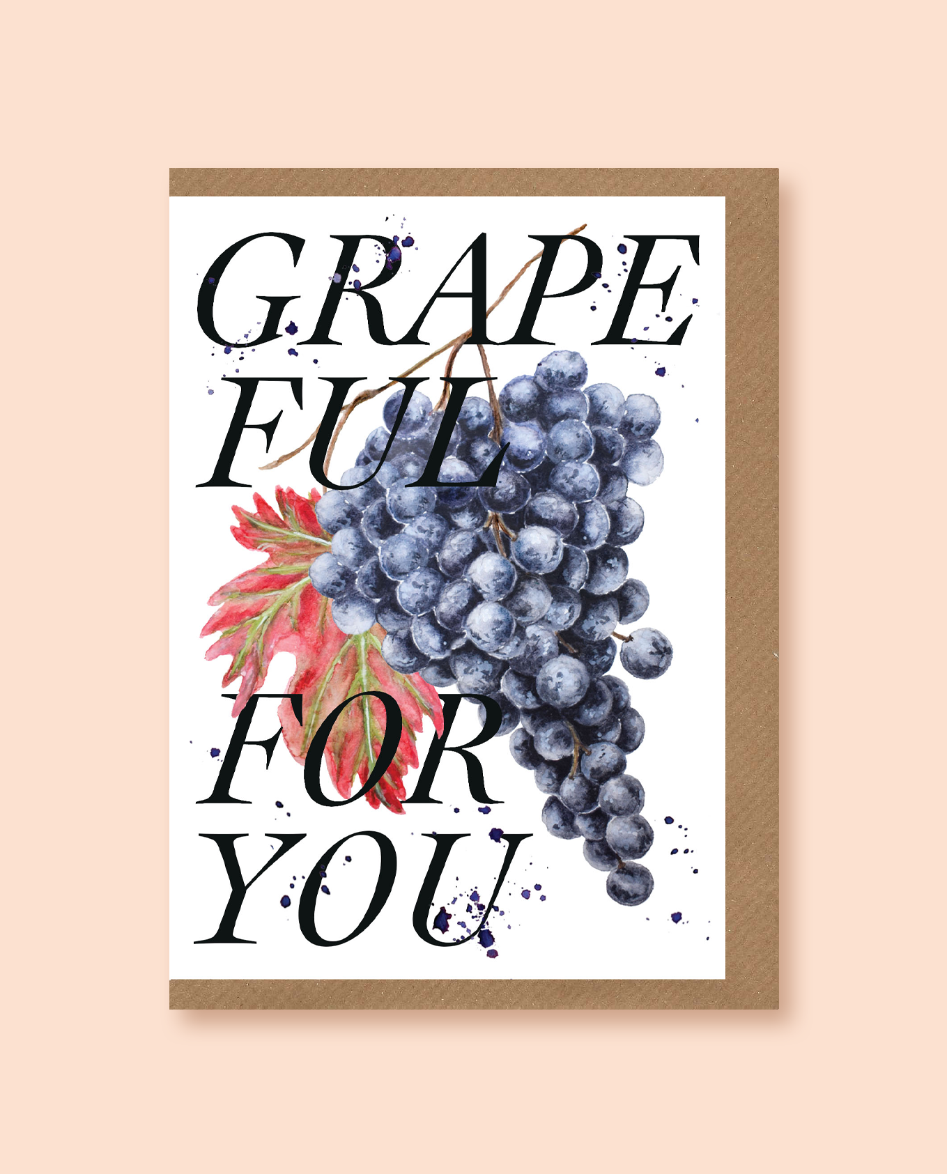 studio frewb - Wholesale Everyday Greeting Card - Grapeful For You card1
